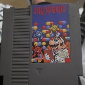 Nintendo Dr. Mario NES Cartridge - Gray with Colorful Label